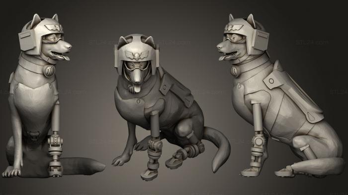 Animal figurines (Imperial Canid, STKJ_1089) 3D models for cnc